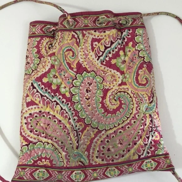Vera Bradley Capri Melon Drawstring Backpack - Picture 2 of 8